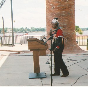 Chief at corn festival
